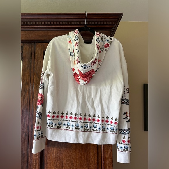 Driftwood Embroidered Teddy Zip-up Hoodie - Picture 3 of 5